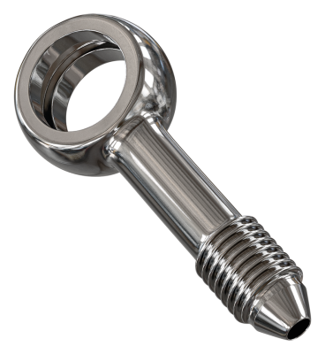 Stainless AN-3 banjo fitting 7/16" strai (GB)