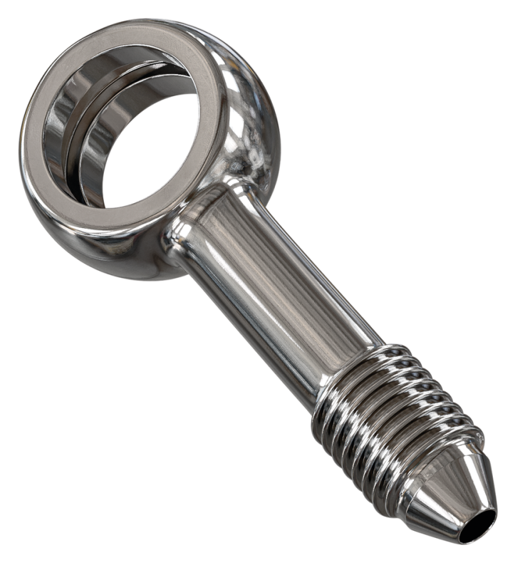Stainless AN-3 banjo fitting 3/8" straig (GB)