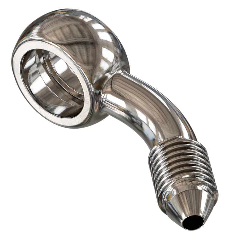 Stainless AN-3 banjo fitting 3/8" 45degr (GB)