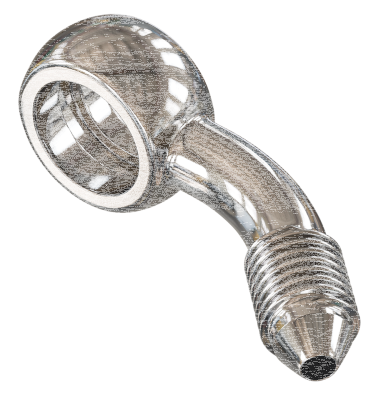 Stainless AN-3 banjo fitting 3/8" 45degr (GB)