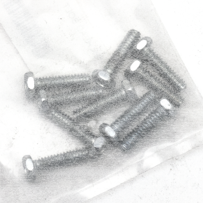10pck hex bolt No. 10-24x3/4" UNC zinc (GB)