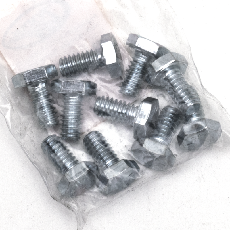 10pck hex bolt 1/4-20x1/2" UNC zinc (GB)