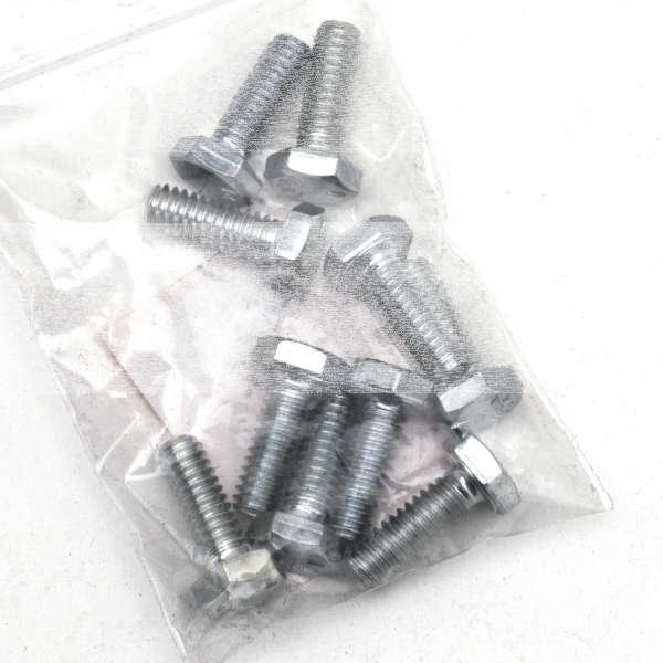 10pck hex bolt 1/4-20x3/4" UNC zinc (GB)