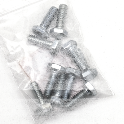 10pck hex bolt 1/4-20x3/4" UNC zinc (GB)