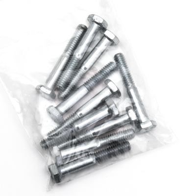 10pck hex bolt 1/4-20x1-3/4" UNC zinc