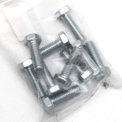 10pck hex bolt 5/16-18x1" UNC zinc (GB)