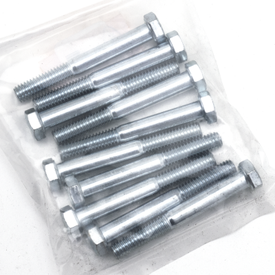 10pck hex bolt 5/16-18x2-1/2" UNC zinc (GB)