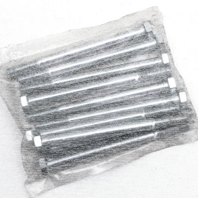 10pck hex bolt 5/16-24x4" UNF zinc (GB)