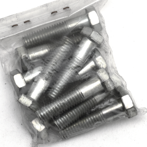 10pck hex bolt 3/8-16x1-5/8" UNC zinc