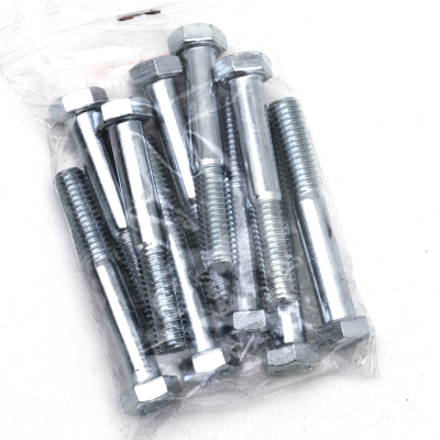 10pck hex bolt 3/8-16x2-1/2" UNC zinc (GB)