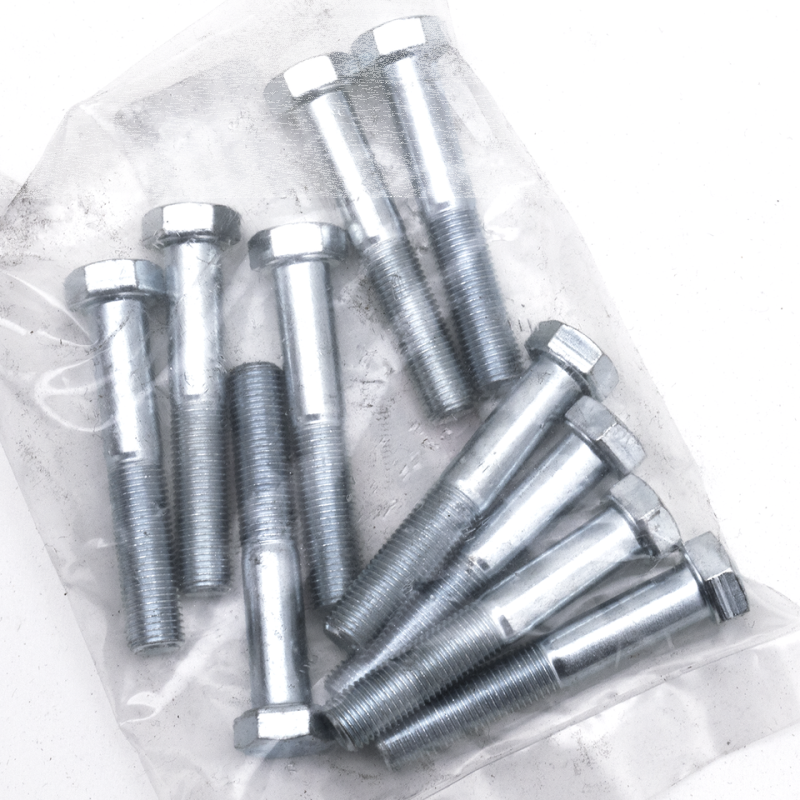 10pck hex bolt 3/8-24x2-1/4" UNF zinc (GB)
