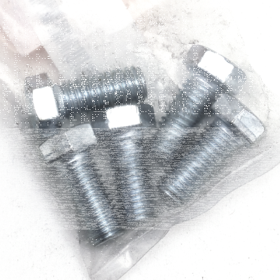 5pck hex bolt 7/16-14x1" UNC zinc (GB)