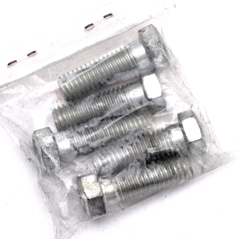 5pck hex bolt 7/16-14x1-3/8" UNC zinc (GB)