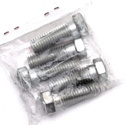5pck hex bolt 7/16-14x1-3/8" UNC zinc