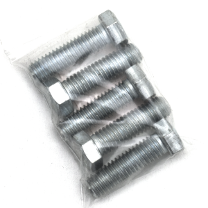 GZP 5pck hex bolt 7/16-14x1-1/2" zinc