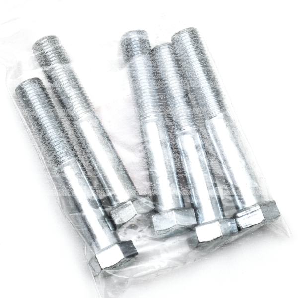 5pck hex bolt 7/16-20x2.750" UNF zinc (GB)
