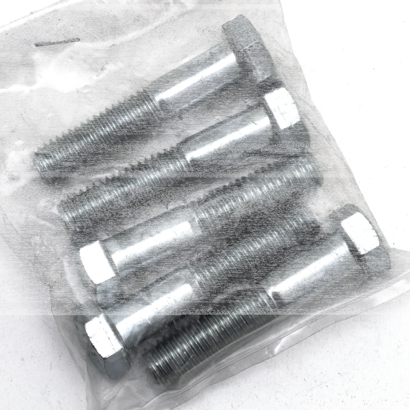 GZP 5pck hex bolt 1/2-13x2.5" zinc (GB)