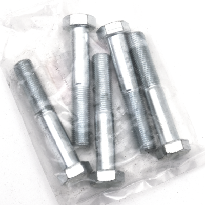 5pck hex bolt 1/2"-20x3" UNF zinc