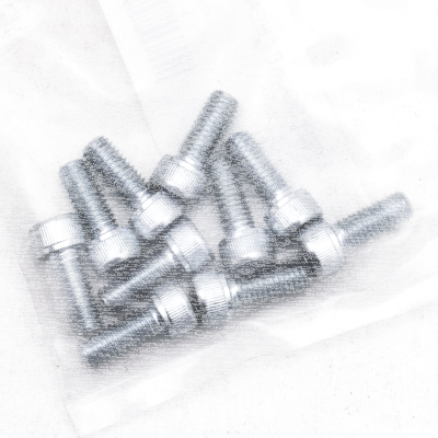 10pck allen bolt No. 10-32x1/2" UNF zin (GB)
