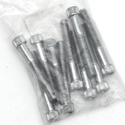 10pck allen bolt 1/4-20x1-7/8" UNC zinc