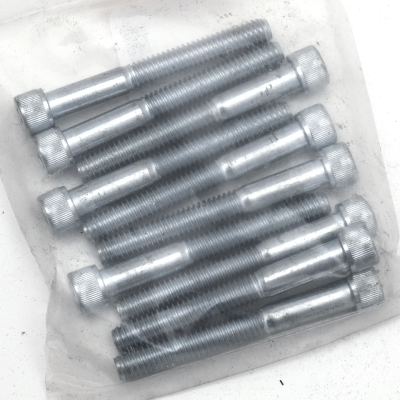 10pck allen bolt 5/16-18x2-1/2" UNC zin