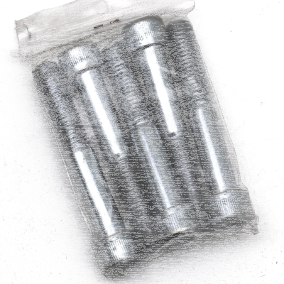 5pck allen bolt 1/2-13x3-1/4" UNC zinc (GB)