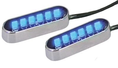 Cyron Convex 6 LED Chrome Blue 2 Pack (GB)