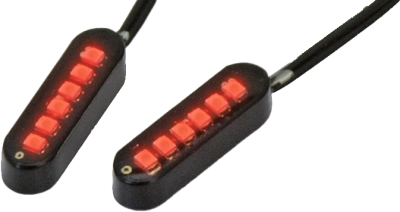 Cyron Convex 6 LED Black Red pair (GB)