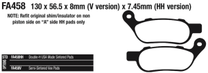 EBC-HH sinter Rear brake pads BT08-17 (GB)