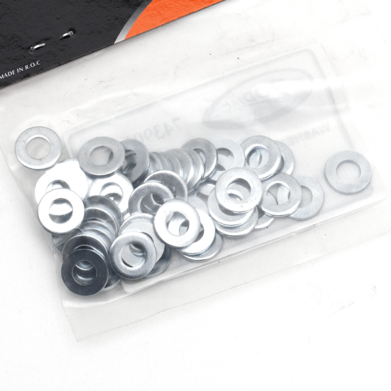 GZP 50pck washer 1/4" zinc (GB)