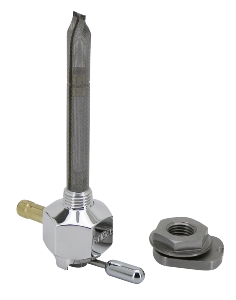 Pingel 1/4NPT petcock rear outlet alu (GB)