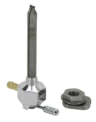 Pingel 1/4NPT petcock rear outlet alu (GB)