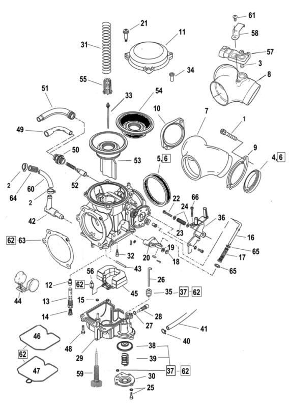 Rebuild kit, Keihin CV carb (GB)