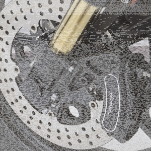 Fender bracket kit Ohlins clear anodized (GB)