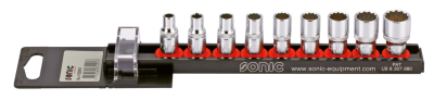 1/4" Socketset inch sizes 9Pc on rail (GB)