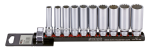 3/8" Socketset 12-point long metric 10PC