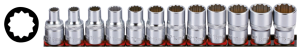 1/2" Socketset 12-point metric 12Pc on r