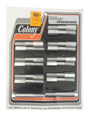 Bolt set f/45CI 1:5 alu heads, white pla (GB)