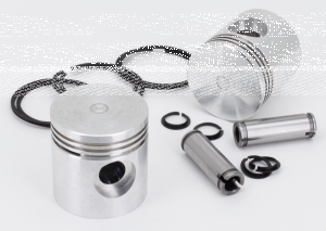 Pistons w/Hasting rings 45CI STD, pair (GB)