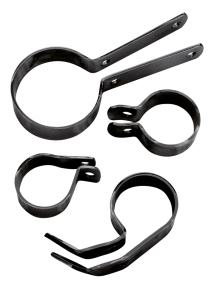 clampset exhaust 4 piece black,WL (GB)