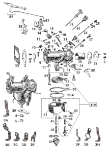 gasket, bowl lock nut, all models (GB)