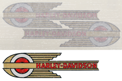 Tank sticker set all 1936-1946 models (GB)