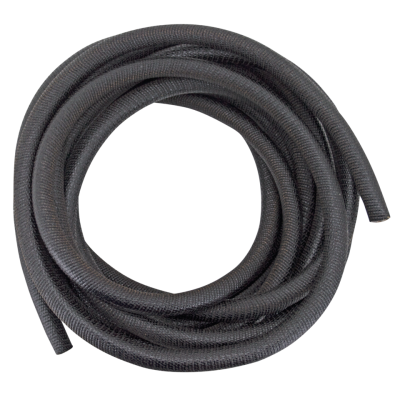 3/16 inch, wire loom, asphalt, 25 feet (GB)