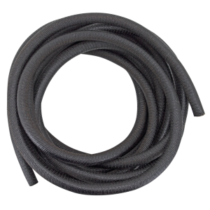 3/8 inch, wire loom, asphalt, 25 feet (GB)