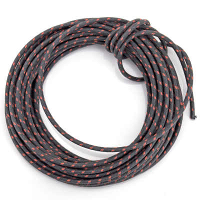 cotton wire, black with red tracer, 25Ft (GB)