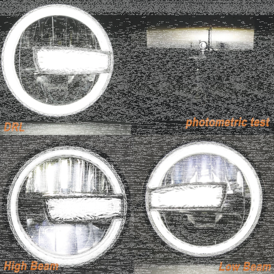 LED 7" HALO Headlight Unit Style 4 (GB)