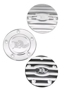 Point cover 2hole Black/Machine cut Ribb (GB)