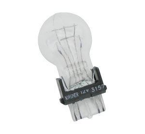 BULB 12v27/7W base 3157 (wedge base)