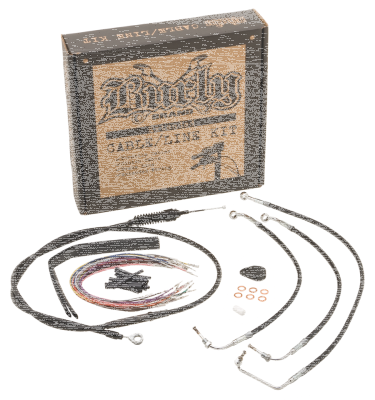 Cable kit black 13" bar no-ABS FLHT08-13 (GB)