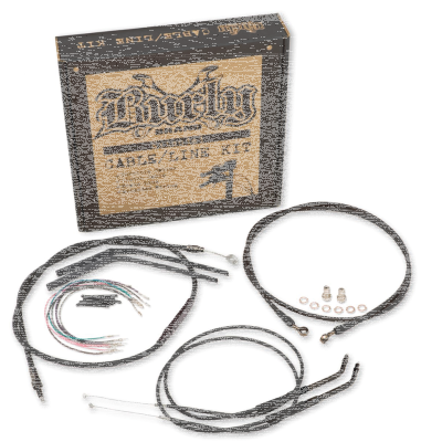 Cable kit black 12" bar FXDWG06 (GB)